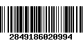 Código de Barras 2849186020994