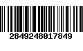 Código de Barras 2849248017849