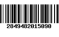 Código de Barras 2849482015090