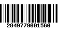 Código de Barras 2849779001560