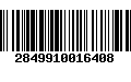 Código de Barras 2849910016408