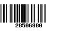 Código de Barras 28506980