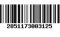 Código de Barras 2851173003125