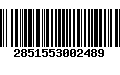 Código de Barras 2851553002489