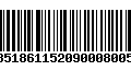 Código de Barras 28518611520900080050