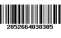 Código de Barras 2852664038305