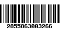 Código de Barras 2855863003266