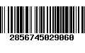 Código de Barras 2856745029060