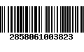 Código de Barras 2858061003823