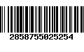 Código de Barras 2858755025254