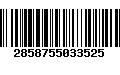 Código de Barras 2858755033525