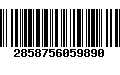 Código de Barras 2858756059890