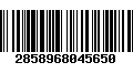 Código de Barras 2858968045650