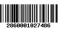 Código de Barras 2860001027486