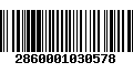 Código de Barras 2860001030578