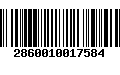 Código de Barras 2860010017584