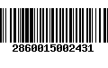 Código de Barras 2860015002431