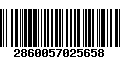 Código de Barras 2860057025658