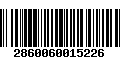 Código de Barras 2860060015226