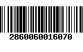 Código de Barras 2860060016070