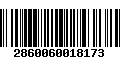 Código de Barras 2860060018173