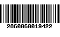 Código de Barras 2860060019422