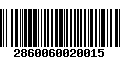 Código de Barras 2860060020015