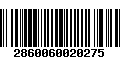 Código de Barras 2860060020275