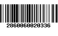 Código de Barras 2860060020336