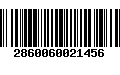 Código de Barras 2860060021456