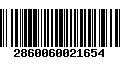 Código de Barras 2860060021654