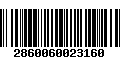 Código de Barras 2860060023160