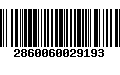 Código de Barras 2860060029193