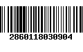 Código de Barras 2860118030904