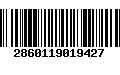 Código de Barras 2860119019427