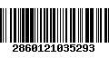 Código de Barras 2860121035293