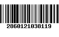 Código de Barras 2860121038119