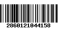 Código de Barras 2860121044158