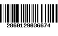 Código de Barras 2860129036674