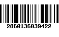 Código de Barras 2860136039422