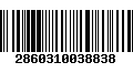 Código de Barras 2860310038838