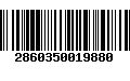 Código de Barras 2860350019880