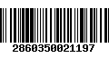 Código de Barras 2860350021197