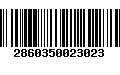 Código de Barras 2860350023023