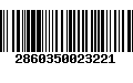 Código de Barras 2860350023221