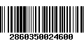 Código de Barras 2860350024600