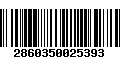 Código de Barras 2860350025393