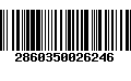 Código de Barras 2860350026246