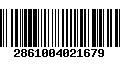 Código de Barras 2861004021679