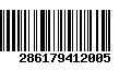 Código de Barras 286179412005